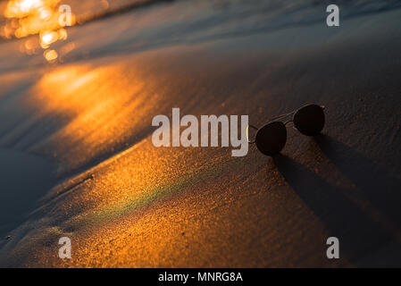 Dunes de sable doré sur la plage. Abstract background Banque D'Images