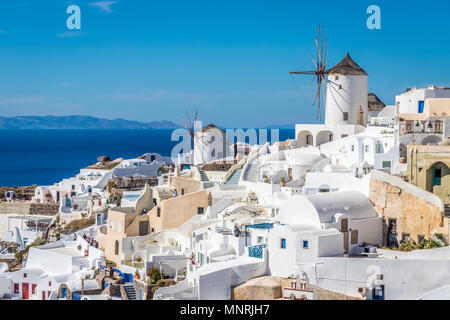 Avis de la ville sur l'île de Santorin Banque D'Images