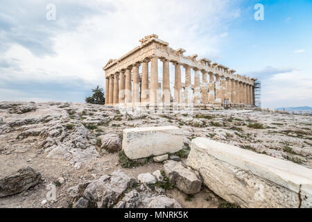 Le Parthénon à Athènes Grèce Acropole Banque D'Images