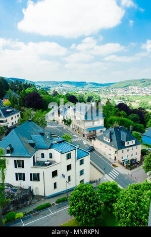 Vue aérienne de Wilt, Luxembourg Banque D'Images