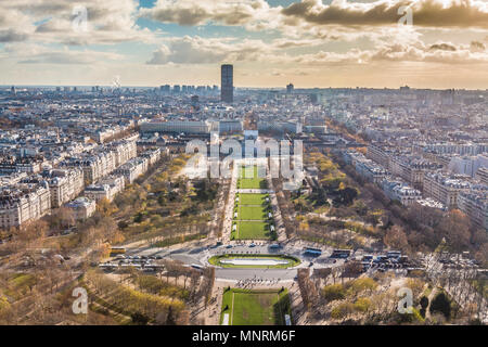 Vue panoramique de Paris France Banque D'Images