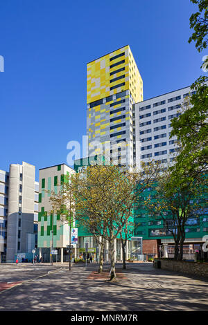 L'UNIR Élèves logement en bloc Greetham Street dans le centre de Portsmouth Banque D'Images