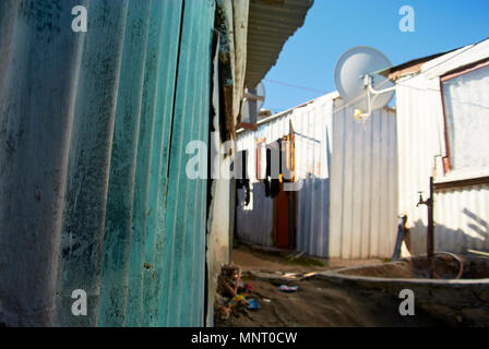 En Afrique du sud, près de cape-town, Imizamo Yethu township (Xhosa, sens nos efforts et communément connu sous le nom de Mandela Park), est un lieu reconnu dans Banque D'Images