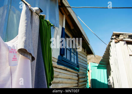 En Afrique du sud, près de cape-town, Imizamo Yethu township (Xhosa, sens nos efforts et communément connu sous le nom de Mandela Park), est un lieu reconnu dans Banque D'Images