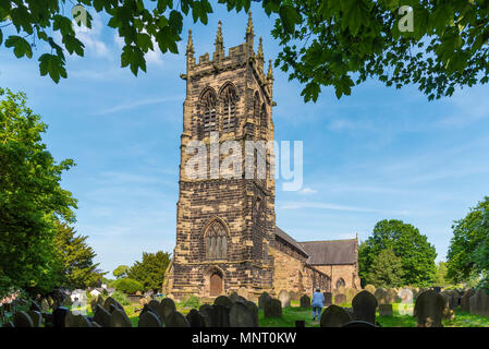 Lymm. Cheshire. Nord-ouest de l'Angleterre. St Mary's Church Banque D'Images