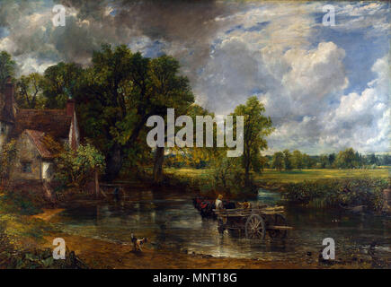 Le Hay Wain 1821. 731 John Constable - Le Hay Wain (1821) Banque D'Images