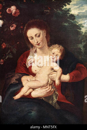 Vierge à l'enfant entre 1620 et 1624. 977 Peter Paul Rubens - Vierge et enfant - WGA20241 Banque D'Images