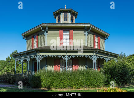 Maison Hyde, 1870, Genesee Country Village and Museum, Mumford, New York, USA. Banque D'Images