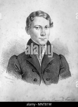 Appareil photo numérique Olympus . Deutsch : Ludwig Freiherr von Vaux (1805-1861), als Zögling des Theresianums. Lithographie von Josef Kriehuber, 1828 . 1828. Josef Kriehuber (1800-1876) 833 Ludwig Vaux Litho Banque D'Images