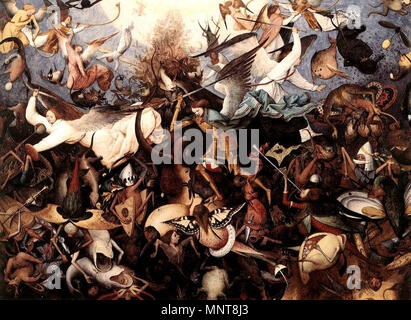 La chute de l'anges rebelles 1562. 990 Pieter Bruegel l'ancien - la chute de l'anges rebelles Banque D'Images
