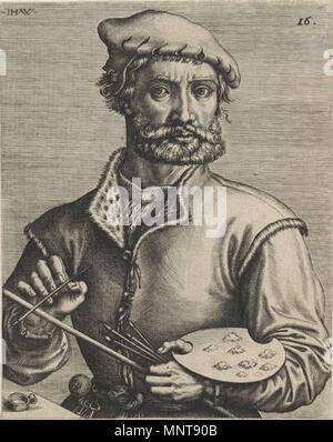 . Portrait du peintre Pieter Coecke van Aelst (I) . 1572. Attribué à Johannes Wierix (vers 1549-vers 1615) Noms alternatifs Jan Wierix, Jan Wiericz Wiericz ; Johan, Johan Wierix ; Jan Wierx ; Johan Wierx ; Jan Wiricx Wiricx ; Johan ; Monogrammist IHW Flamand Description graveur, dessinateur, peintre et miniaturiste Date de naissance/décès circa 1549 circa 1615 Lieu de naissance/décès Anvers Anvers période de travail entre 1569 et 1615 circa circa travail lieu Anvers contrôle d'autorité : Q18152431 VIAF : 88915418 ISNI : 0000 0001 1856 4371 ULAN : 500020417 RCAC : nr95024178 : WGA WI Banque D'Images