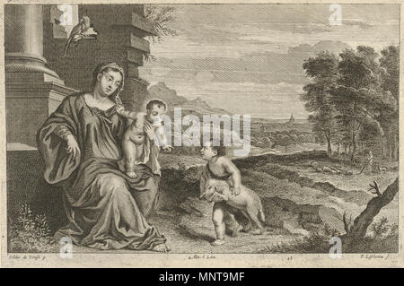 Anglais : Vierge à l'enfant avec Saint John 1673. David Teniers le Jeune (1610-1690) Noms alternatifs David Teniers le Jeune, David Taisniers Description peintre flamand, dessinateur, graveur, peintre et miniaturiste Date de naissance/décès 15 décembre 1610 (baptisé) 25 avril 1690 Lieu de naissance/décès Anvers Bruxelles période de travail, à partir de 1626 jusqu'en 1690 Travaux lieu Anvers (1626-1650), Bruxelles (vers 1651-1690) le contrôle d'autorité : Q335022 : VIAF 88765161 ISNI : 0000 0000 8078 0545 ULAN : 500001443 RCAC : n79059287 NLA : 35724369 994 WorldCat Pieter van Liesebetten - Madonna Banque D'Images