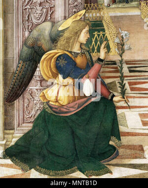 L'Annonciation (détail) 1501. 999 - Pinturicchio l'Annonciation (détail) - WGA17770 Banque D'Images