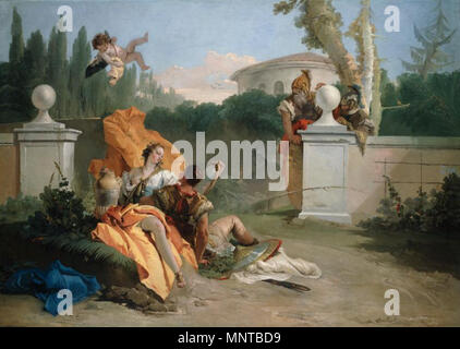 . Rinaldo et Armida Giovanni Battista Tiepolo (1696-1770) Noms alternatifs Gianbattista, Giambattista Tiepolo peintre et graveur italien Description Date de naissance/décès 5 Mars 1696 27 mars 1770 Lieu de naissance/décès Madrid Venise lieu d'Udine, Venise, Vénétie, Würzburg, contrôle de l'autorité de Madrid : Q186202 : VIAF 71399712 ISNI : 0000 0001 2138 6633 ULAN : 500018523 RCAC : n80045041 35550021 1192 NLA : WorldCat Tiepolo - Armida e nel giardino Rinaldo - Chicago Banque D'Images