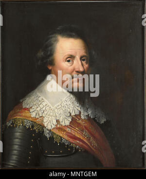 Portrait de Jean Casimir (1573-1632), comte de Nassau-Dietz.[1] TITRE ALTERNATIF(s) : Portret van Ernst Casimir (1573-1632), Graaf van Nassau, stadhouder van Frise, Groningue en Drenthe, echtgenoot van Sophia Hedwig von Braunschweig-Wolfensbüttel (1592-1642).[2] Portret van Ernst Casimir van Nassau -Dietz (1573-1632).[3] 1633. 1019 Portrait de Jean Casimir van Nassau-Dietz (Wybrand de Geest, 1633) Banque D'Images