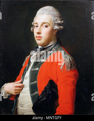 . Anglais : Portrait of George Cholmondeley, 1er marquis de Cholmondeley (1749-1827) . 1772. 1019 Portrait de George James, 1er marquis de Cholmondeley par Pompeo Girolamo Batoni, Banque D'Images