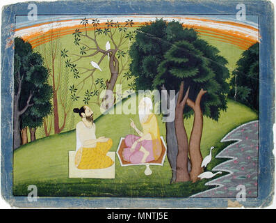 . Anglais : Série Titre : Devimahatmya Devimahatmya Suite Nom : Date de création : ca. Affichage 1785 Dimensions : 8 9/32 in. x 11 11/32 in. (21 cm x 28,8 cm) de la ligne de crédit : Edwin Binney 3ème Numéro : 1990.1316 Collection :  <a href ='http://www.sdmart.org/art/our-collection/asian-art' rel ='nofollow' >Les San Diego Museum of Art </a > . 26 avril 2002, 12:43:15. Anglais : thesandiegomuseumofartcollection 1209 deux sages en discussion dans un paysage (6125137088) Banque D'Images