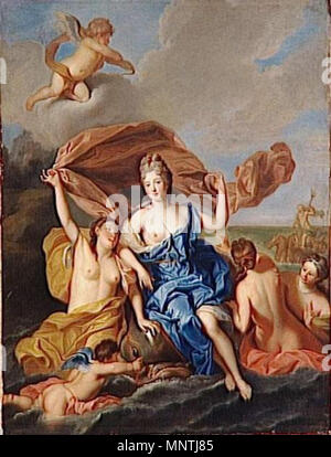 1027 Portrait présumé de Françoise-Marie de Bourbon comme Amphitrite - Versailles Banque D'Images