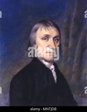 . Anglais : Portrait de Joseph Priestley. Pastel, dimensions originales : 9 1/2 po. x 7 3/8 in. English : Portrait de Joseph Priestley (1733-1804) par Ellen Sharples. Des tons pastel, les dimensions originales : 9 1/2 po. x 7 3/8 in. 조셉 프리스틀리 자화상 : 한국어 (파스텔). 본래 인치 크기 : 9 1/2 x 7 3/8 po. 인치. Anglais : 1794 (éventuellement 1797) 한국어 : 1794년 (년일 가능성도 1797있음) . Anglais : Ellen Sharples (1769 - 1849) 한국어 : 엘렌 샤플즈 (1769 - 1849) 1028 Priestley Banque D'Images