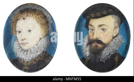 . Português : Rainha Elizabeth e Sir Robert Dudley . 7 février 2012. Inconnu 1035 La Reine Elizabeth et Robert Dudley Banque D'Images