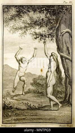 . Anglais : Illustration de Johannes Ewalds 'Adam et Eve'. Dessin de N.A. Abildgaard, gravure par J.F. Clemens. Dansk : Illustration de Johannes Ewalds 'Adam og Eva'. Tegning af N.A. Abildgaard, stik af J.F. Clemens. . 1780. 729 Johannes Ewald Adam og Eva 3 Banque D'Images