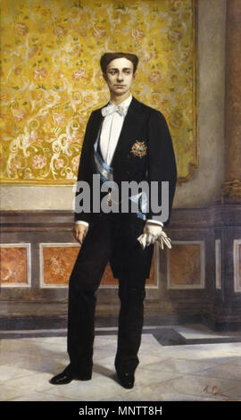 Retrato de Alfonso XII . Español : Retrato del Rey Alfonso XII de España (1857-1885). . 1875. 1055 Retrato de Alfonso XII (Universidad de Valencia) Banque D'Images