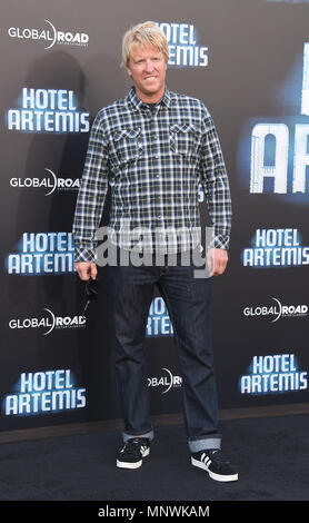 Westwood, Californie, USA. 19 mai, 2018. Jake Busey arrive pour la première du film 'l'hôtel Artemis' au Bruin theatre. Credit : Lisa O'Connor/ZUMA/Alamy Fil Live News Banque D'Images