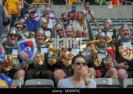 Newcastle, Royaume-Uni. 20 mai 2018. Betfred Super League Week-end magique, Salford Red Devils v des Dragons Catalans ; la foule est prêt pour le premier match de la deuxième journée à St James's Park Crédit : Nouvelles Images /Alamy Live News Crédit : Nouvelles Images /Alamy Live News Crédit : Nouvelles Images /Alamy Live News Crédit : Nouvelles Images /Alamy Live News Banque D'Images