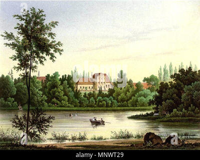 . Deutsch : Kloetzen Rittergut, Kreis Marienwerder English : Manor dans Klecewo Klecewie Polski : Dwór w . Entre 1857 et 1883. Theodor Albert (Magdebourg, 1822-1867 Alexander Duncker (1813-1897) 1065 Kloetzen Rittergut Sammlung Duncker Banque D'Images
