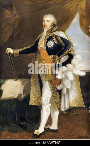 . Pierre Maréchal Augereau (1757-1816), duc de Castiglione . premier trimestre du 19ème siècle. 1067 Robert Lefevre 20 Banque D'Images