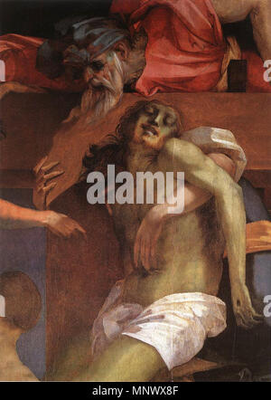 Descente de Croix (détail) 1521. 1073 Rosso Fiorentino - Descente de Croix (détail) - WGA20118 Banque D'Images