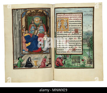 . Anglais : Info Christie's, LotFinder : entrée 5766082 (vente 2819, lot 157) Rothschild de Prières . 13 février 2014, 23:19:32. Miniaturistes de l'épanouissement final de l'école flamande de Ghent-Bruges l'éclairage (voir Rothschild de prières. Rothschild 1074 Recueil 9 Banque D'Images