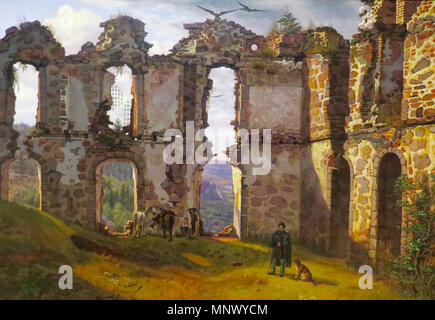 1078 Ruinerne Brahehus Sødring (af) Banque D'Images