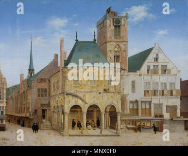 L'ancien hôtel de ville d'Amsterdam 1657. 1083 Saenredam - Het oude stadhuis te Amsterdam Banque D'Images