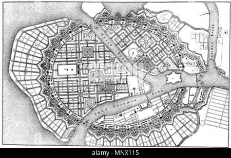 . Русский : Генеральный план Санкт-Петербурга предложенный Жаном 1717 года, Леблоном français : Le plan directeur de Saint-pétersbourg 1717 par Jean Leblond English : Le plan masse de Saint-Pétersbourg en 1717 par Jean-Baptiste Alexandre Le Blond . 1717. Русский : Проект Жана Anglais Леблона : projet par Jean Leblond English : Projet par Jean-Baptiste Alexandre Le Blond 1085 Saint Peterburg master plan 1717 par Leblond Banque D'Images