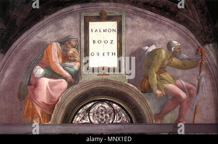 . Anglais : fresque peinte par Michel-Ange à la Chapelle Sixtine au Vatican entre 1508 à 1512 . Entre 1508 et 1512. Les autres noms de Michel-Ange Buonarroti MICHELANGELO DI LODOVICO BUONARROTI SIMONI English : Michel-Ange Polski : Michał Anioł Date de naissance/décès 6 Mars 1475 18 février 1564 Lieu de naissance/décès Deutsch : Caprese Michelangelo bei Arezzo English : Caprese, au nord d'Arezzo en Toscane Italiano : Caprese (Commune di Arezzo, Toscane) Polski : Caprese (prowincja Toskanii (Arezzo) nous Włoszech) période de travail Rome English : lieu de travail Deutsch : Flore Banque D'Images