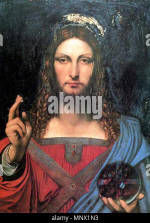 . Deutsch : copie de Leonard da Vinci's Salvator mundi . Date inconnue. faussement attribuée à Leonardo da Vinci 1087 Salvator mundi Ganay Banque D'Images