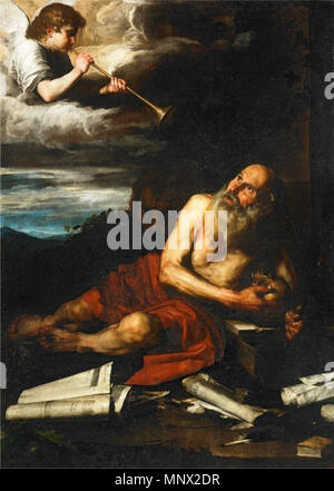 . Italiano : San Girolamo . Entre 1616 et 1617. José de Ribera - Osuna, Collegiata 1090 San Girolamo - Ribera (Osuna) Banque D'Images