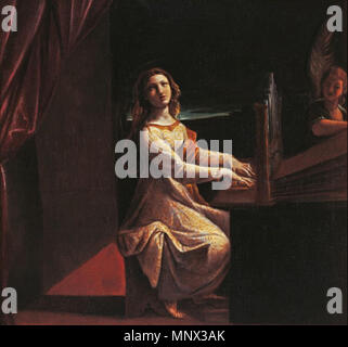 . Italiano : Santa Cecilia . Entre 1607 et 1610. Ludovico Carracci - Muesi Capitolini, Roma 1094 Santa Cecilia - Ludovico Carracci Banque D'Images