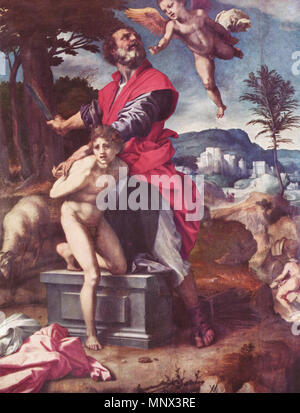 L'Italien : Il sacrificio di Isacco le Sacrifice d'Isaac Deutsch : Opferung Isaaks circa 1527. 1096 Andrea del Sarto 006 Banque D'Images