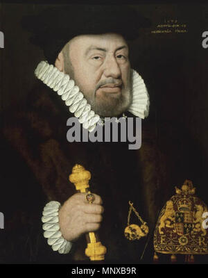 . Sir Nicholas Bacon (1510-1579), Lord gardien du grand sceau . 1579. Inconnu 1125 Sir Nicholas Bacon Banque D'Images