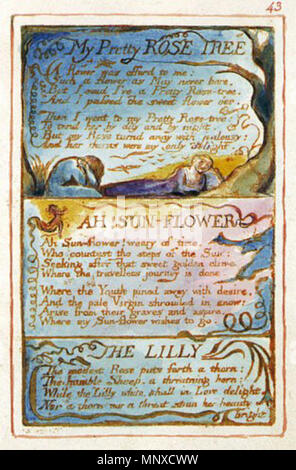 . Anglais : chants d'innocence et d'expérience, copier, Z 1826 (Bibliothèque du Congrès) objet 43 ma jolie rose Tree . 18 février 2014, 08:14:43. William Blake (1757-1827) Noms alternatifs W. Blake ; Uil'iam Bleik Description La peintre, poète, écrivain, théologien, collectionneur et graveur Date de naissance/décès 28 Novembre 1757 12 août 1827 Lieu de naissance/décès Broadwick Street London Charing Cross lieu de travail contrôle d'autorité : Q41513 : VIAF 54144439 ISNI : 0000 0001 2096 135X ULAN : 500012489 RCAC : n78095331 NLA : 35019221 Ce WorldCat est une fidèle reproduction photographique Banque D'Images