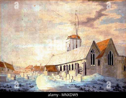 L'église Saint John's, Margate . Anglais : Début de l'élaboration par un jeune JMW Turner, probablement à partir de autour de 1786 lorsque turner aurait eu douze ou treize. . Vers 1786. J. M. W. Turner (1775-1851) Noms alternatifs J. M. W. Turner peintre et graveur Britannique Description Date de naissance/décès environ en 23 Avril 1775 19 décembre 1851 Lieu de naissance/décès catégorie:Chelsea Londres lieu de travail Londres, Grande-Bretagne, Italie, Allemagne, Suisse contrôle d'autorité : Q159758 : 100900492 VIAF ISNI : 0000 0001 2145 4990 ULAN : 500026846 RCAC : n79060712 35751158 1136 NLA : WorldCat St John's Church, Margate Banque D'Images