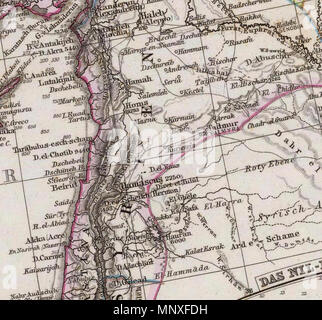 . Anglais : Mittellandische Nord-Afrika und das Meer. Maassstab 1:7.500.000. (Ostliches Blatt.) Von A. Petermann. Bearbeitet von L. Friederichs en u. Habenicht. Poppey Gest. C. u. Jungmann. Gotha : Justus Perthes 1875. 1875. Adolf Stieler (1775-1836) Description cartographe allemand Date de naissance/Décès 26 Février 1775 13 mars 1836 Lieu de naissance/décès Gotha ebenda lieu de travail de l'Institut Géographique Justus Perthes à Gotha le contrôle d'autorité : Q62914 : VIAF 71694348 ISNI : 0000 0001 0914 5474 RCAC : n88080340 35945958 NLA : GND : 117257354 1144 WorldCat Stieler, Adolf. Das Mittelland Banque D'Images