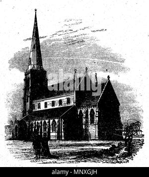 . Anglais : Figure 12 de suggestions sur l'Arrangement et les caractéristiques des églises paroissiales, illustrant comment l'Église Sainte-Anne, Edge Hill, Liverpool, a été initialement prévu. Patrick Hanlon Description période de travail dessinateur irlandais 1830-1860 . 1851. Patrick Hanlon Description période de travail dessinateur irlandais 1830-1860 1150 des suggestions sur l'Arrangement et les caractéristiques des églises paroissiales Figure 12 Banque D'Images