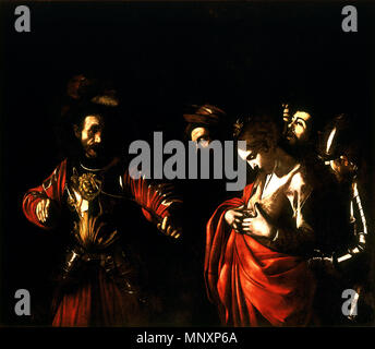 Le Martyre de Saint Ursula circa 1610. 1177 Le Martyre de Saint Ursula-Caravaggio (1610) Banque D'Images