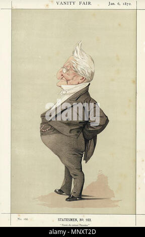 . Caricature de Marie Joseph Louis Adolphe Thiers, président de la France. Légende indiquait 'faute-de-mieux Premier'. circa. 1871 (publié le 6 janvier 1872). Adriano Cecioni (1836-1886) Description L'artiste italien, caricaturiste et sculpteur Date de naissance/décès 26 Juillet 1836 23 mai 1886 Lieu de naissance/décès lieu de travail Florence Vaglia, Italie Royaume-Uni contrôle d'autorité : Q2250712 : VIAF 77235641 ISNI : 0000 0000 6630 3187 ULAN : 500030974 RCAC : nr90012222 GND : 12395861X WorldCat 1186 Louis Adolphe Thiers Vanity Fair 6 Janvier 1872 Banque D'Images