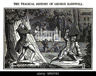 . Anglais : l'tragical history of George Barnwell, pp. 801-810 - histoire de la London Merchant par George Lillo. 1825. John Byfield 1202 TR02 Image 50 Banque D'Images