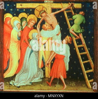 [Bildindex der Kunst und Architektur] . English : Triptyque de la Petite Passion - Descente de croix . 13 février 2016. Maître de la Petite Passion (actif vers 1400-1420) 1205 Triptyque de la Petite Passion - Descente de croix Banque D'Images
