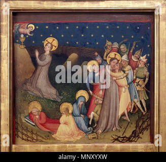 . English : Triptyque de la Petite Passion - Mont des Oliviers et arrestation . 13 février 2016. Maître de la Petite Passion (actif vers 1400-1420) 1205 Triptyque de la Petite Passion - Mont des Oliviers et arrestation Banque D'Images
